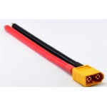 XT60 Male w/ 12AWG Silicone Wire 10cm (1pc) [XT60BAREMALE]